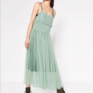 Zara Seafoam Tule Dress